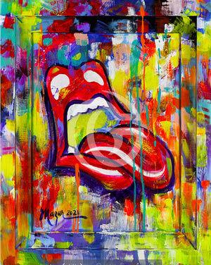 High Volume Mouth & Tongue Canvas Giclees