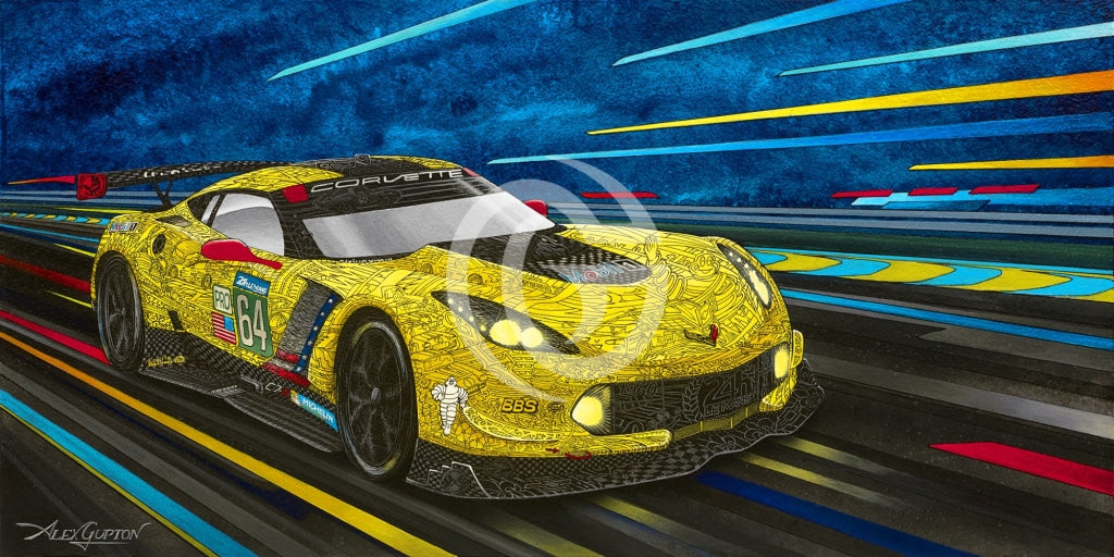 Corvette C7R Canvas Giclees