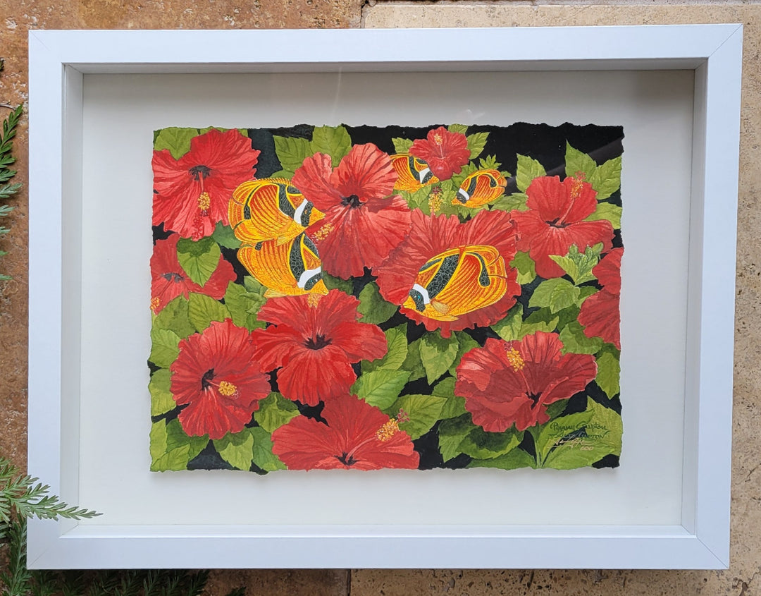 Hiding In the Hibiscus ~ 000
