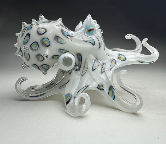 Blue Ringed He'e ~ Original Glass