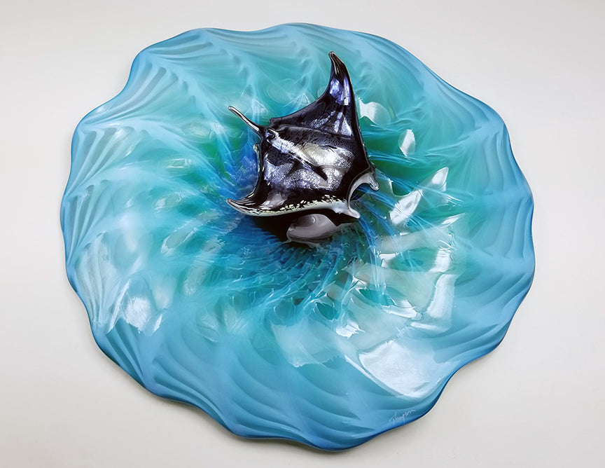 Hahalua ~ Original Glass / Wall Manta