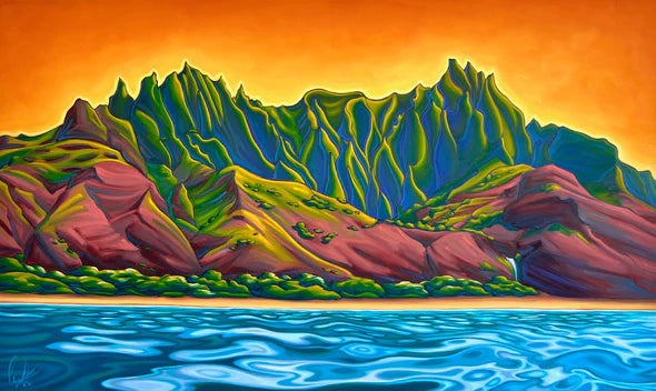 10x8 Paper Print - The Illumination of Kalalau – Gupton Gallery