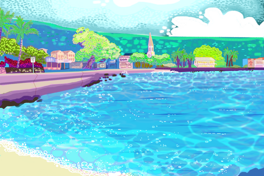 Paper Print - Kailua Kona