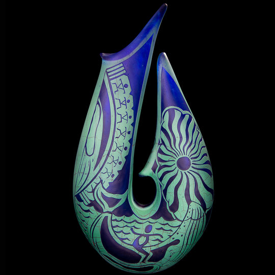 Fishhook 'Makua's Son' ~ Original Glass Sculpture