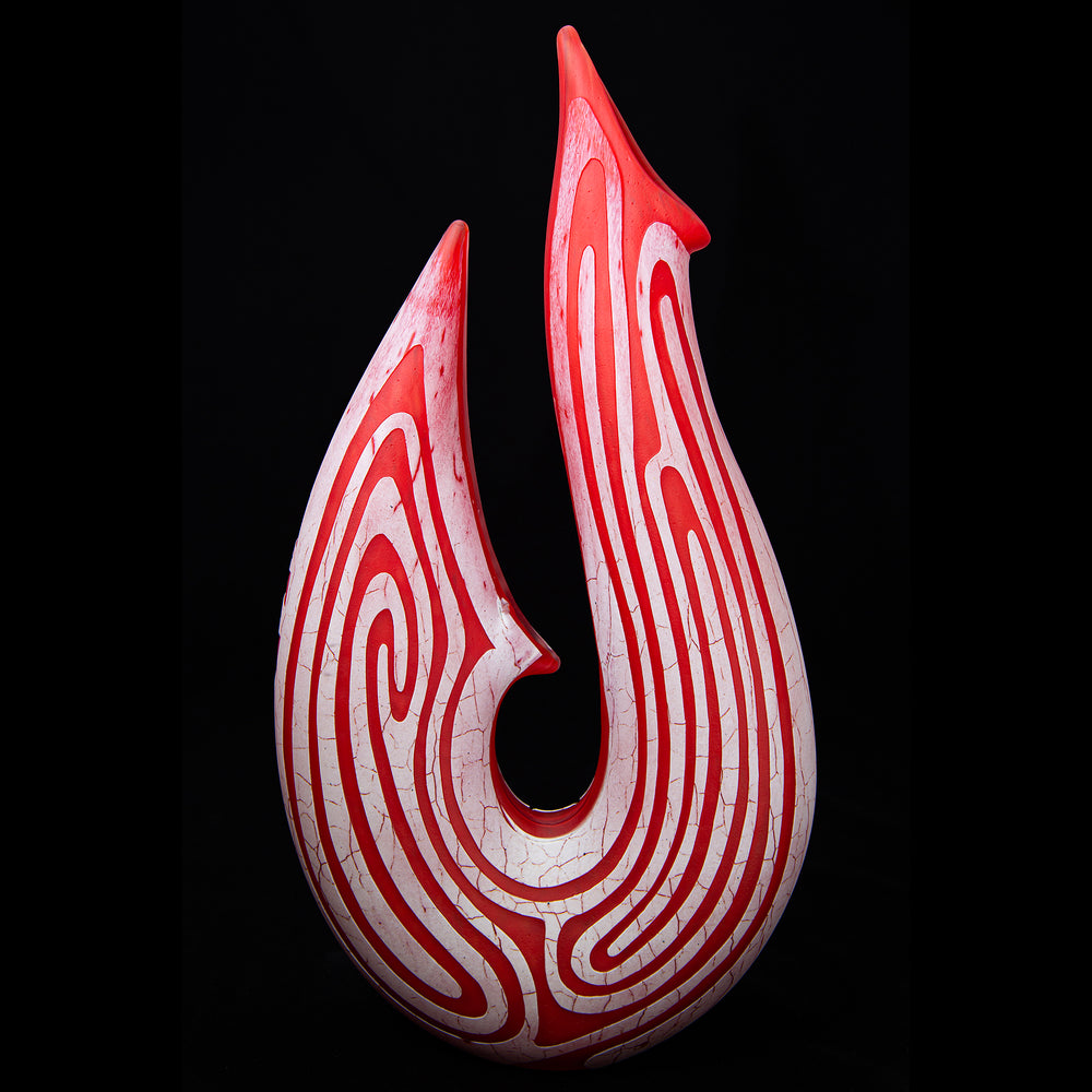 Fishhook 'Maui' ~ original glass sculpture