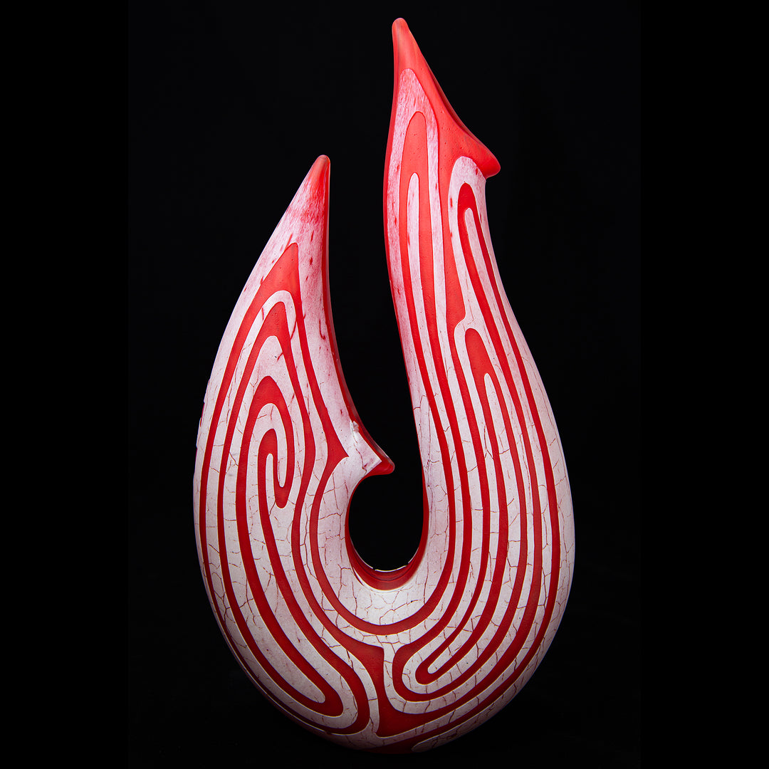 Fishhook 'Maui' ~ original glass sculpture