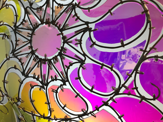 'Cosmic Voyagers - The Mantaray ~ Original Dichroic Glass Sculpture