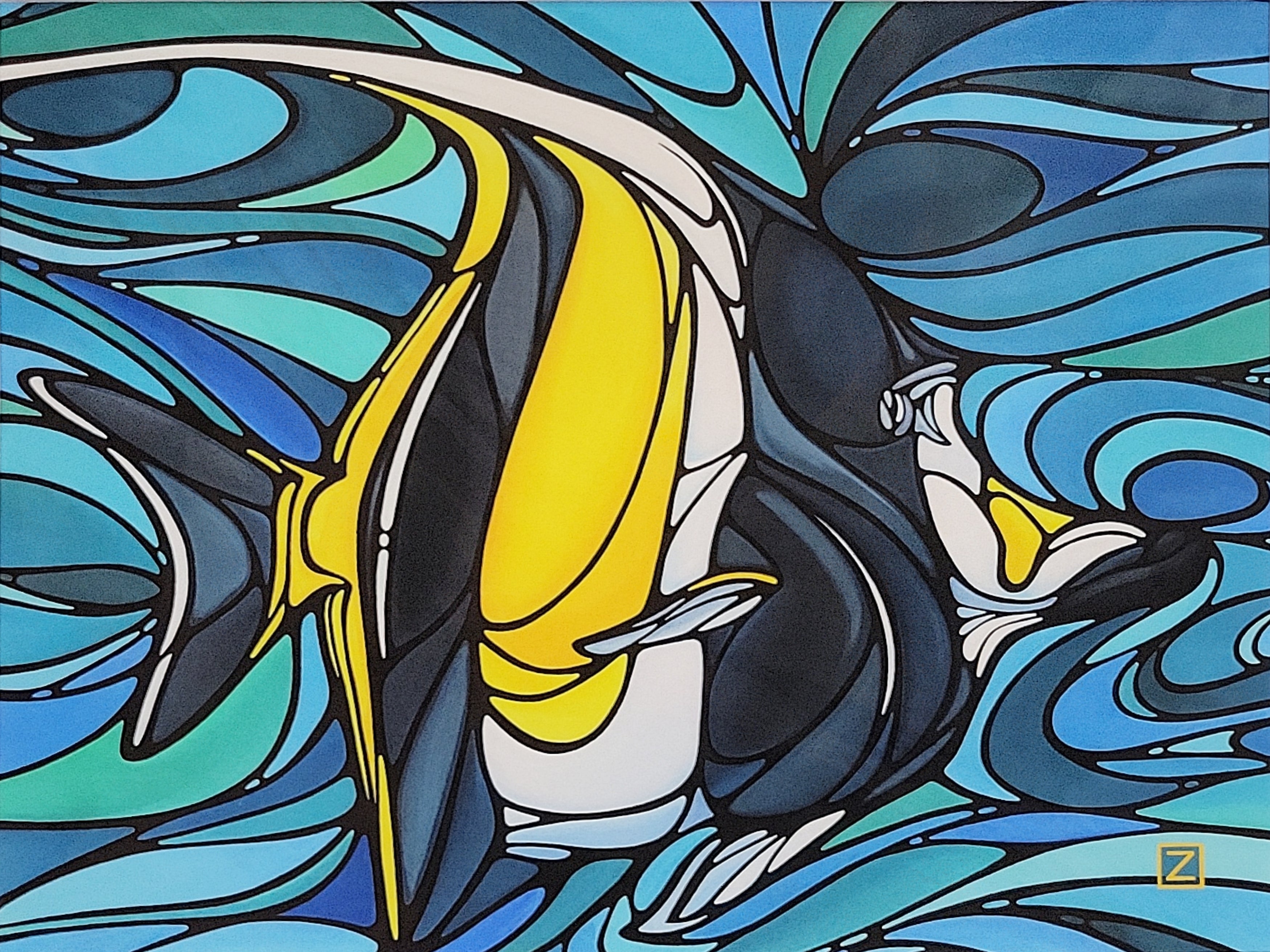8x10 Cellular Moorish Idol Print – Gupton Gallery
