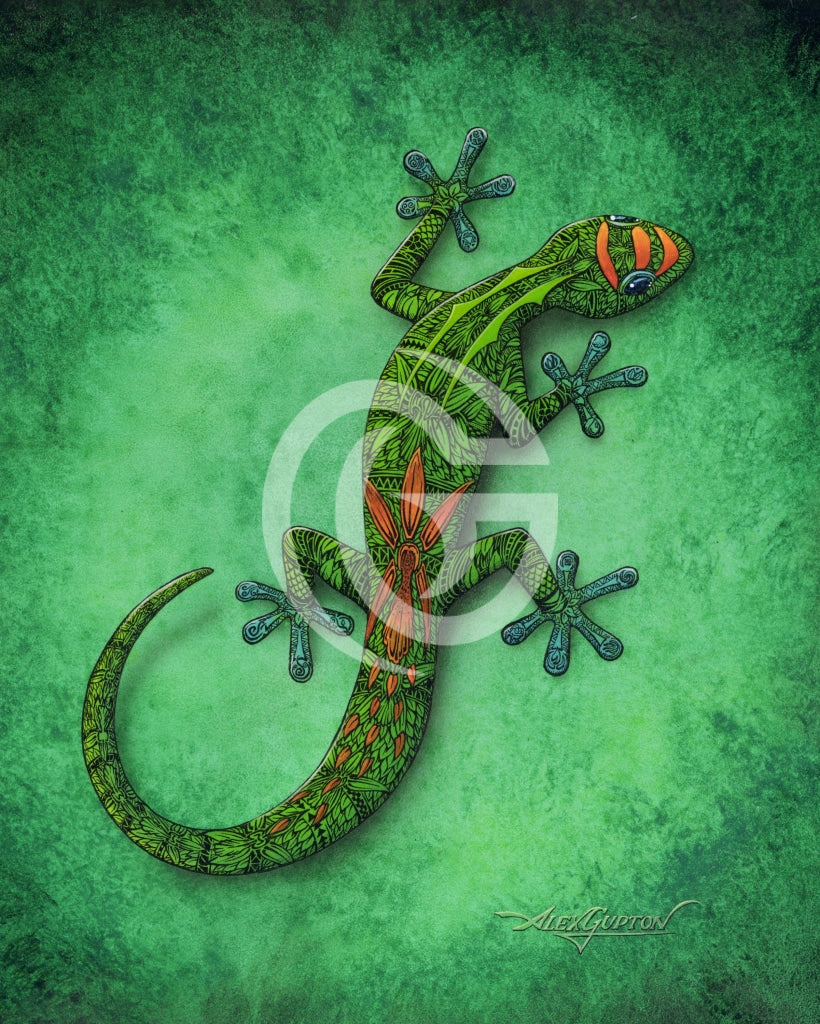 11X14 Paper Prints - New Gecko Print