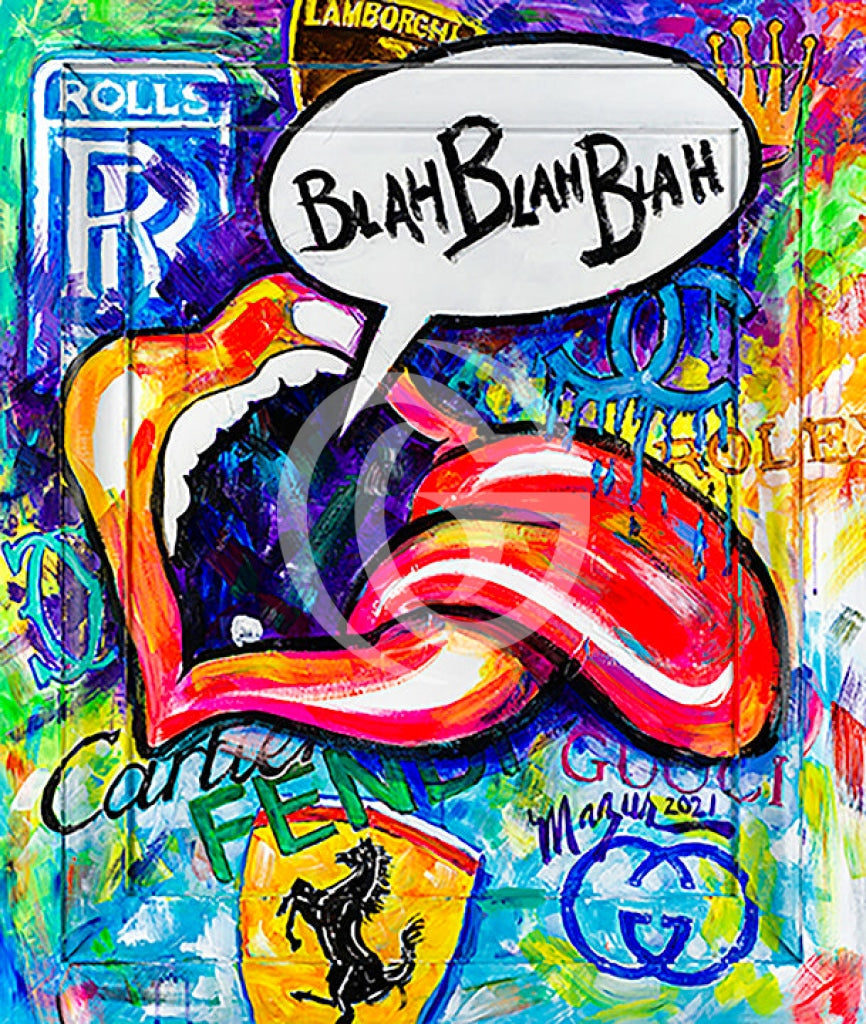 Blah Canvas Giclees