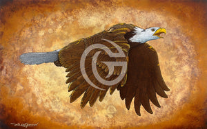 Golden Eagle Canvas Giclees