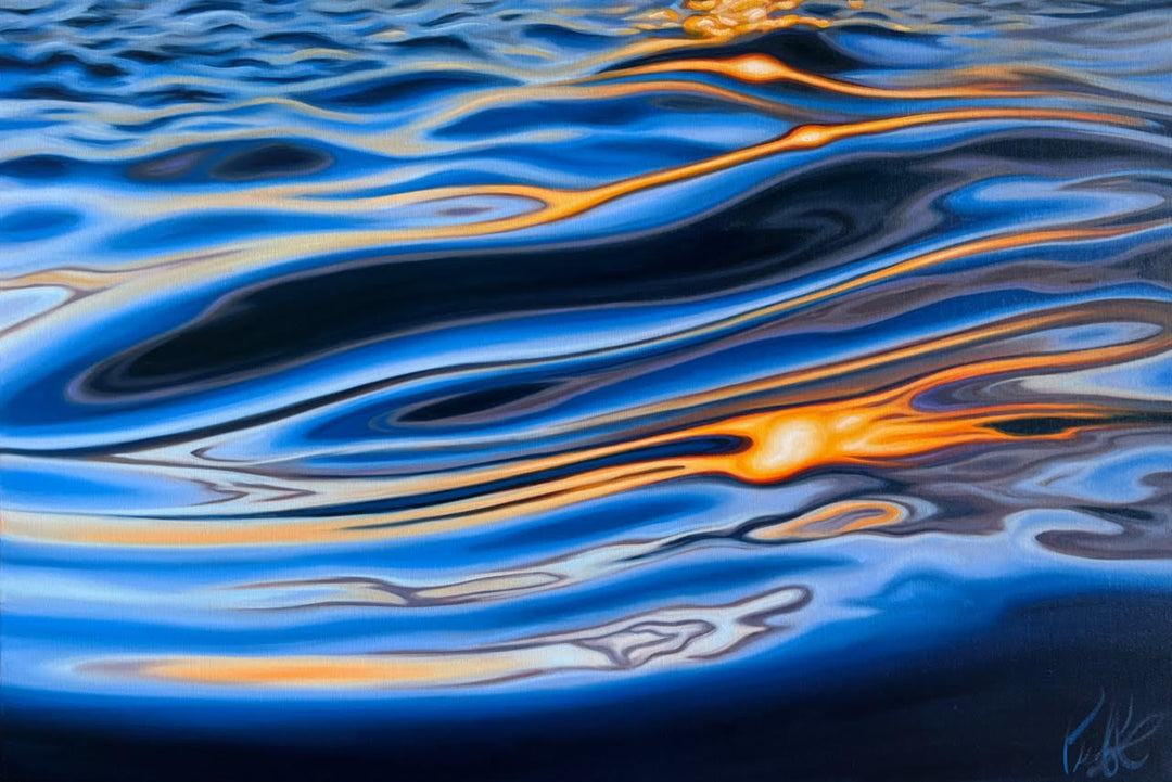 Golden Reflections of Liquid Light ~Original