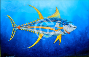 Graphic Ahi Canvas Giclees