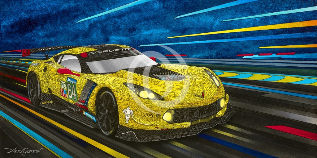 Corvette C7R Canvas Giclees