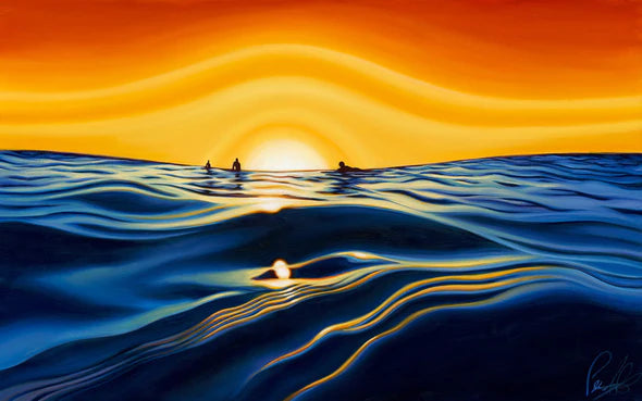 10x8 Paper Print - Sunset Glass