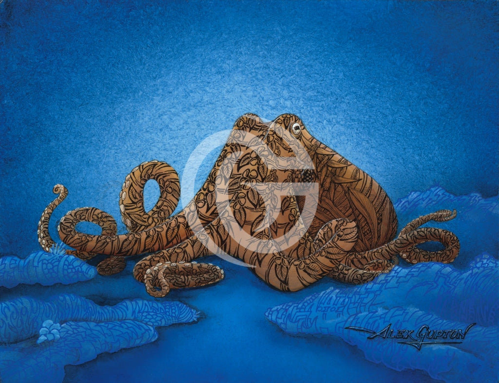 Hee (Octopus) Canvas Giclees