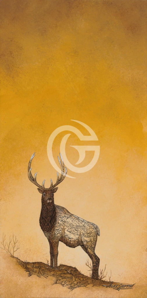 Wandering Elk Canvas Giclees